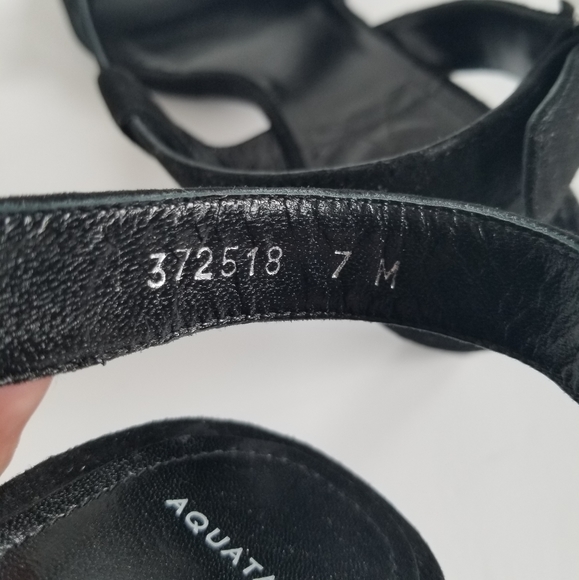 Aquatalia Tana Suede Kitten Heel Strappy Sandal  7 - Picture 6 of 7